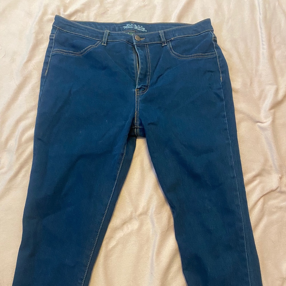 High rise skinny jeans